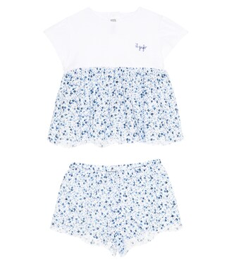 Baby cotton dress and shorts | Il Gufo