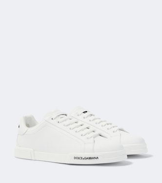 Logo leather sneakers | Dolce&Gabbana