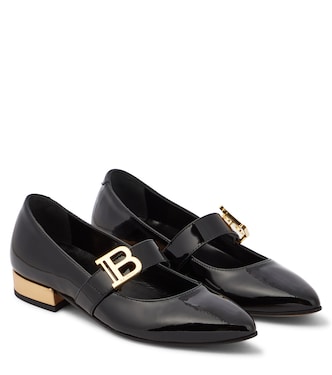 Patent leather ballet flats | Balmain Kids