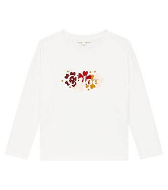 Logo cotton-jersey T-shirt | Chloé Kids