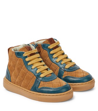Quilted suede sneakers | Petit Nord