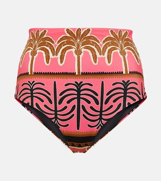 Printed high-rise bikini bottoms | Johanna Ortiz