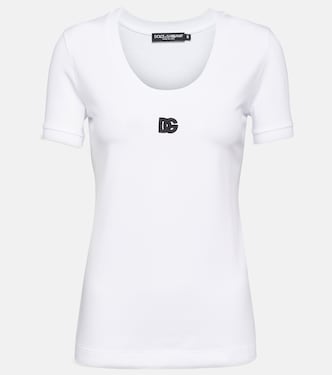 Logo cotton-blend jersey T-shirt | Dolce&Gabbana