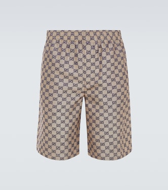 GG linen-blend shorts | Gucci