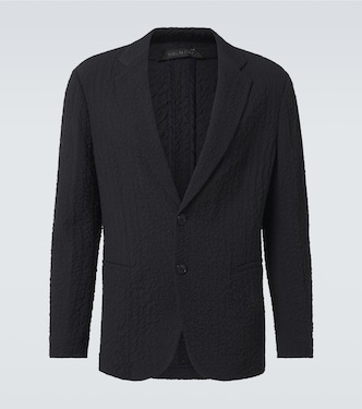 Wool seersucker blazer | Giorgio Armani