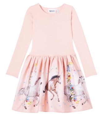 Casie Warm printed cotton-blend dress | Molo