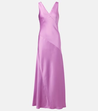 Pilly paneled satin slip dress | Max Mara
