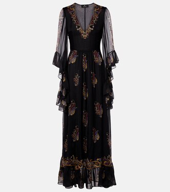 Paisley silk maxi dress | Etro