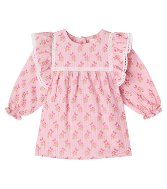 Baby Isquia floral ruffled cotton dress | Cozmo