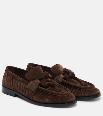 Astaire Knot suede loafers | Bottega Veneta