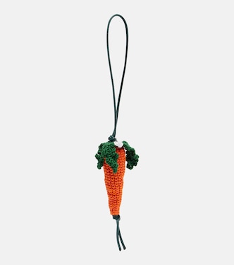 Carrot knitted bag charm | JW Anderson