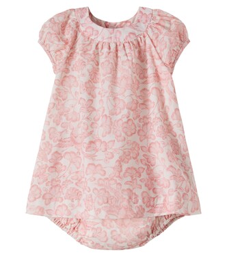 Baby Cachouli floral cotton dress and bloomers set | Bonpoint