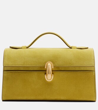 Symmetry suede top-handle bag | Savette