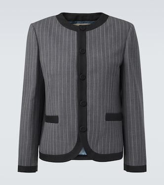 Pinstripe virgin wool jacket | Valentino