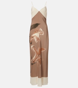 Azaliea floral silk max dress | SIR