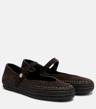 Paula's Ibiza Rio suede ballet flats | Loewe