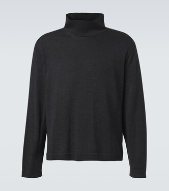 Jersey de cuello alto de lana y seda | Stòffa