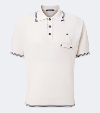 Voilier waffe-knit silk and cotton polo shirt | Jacquemus