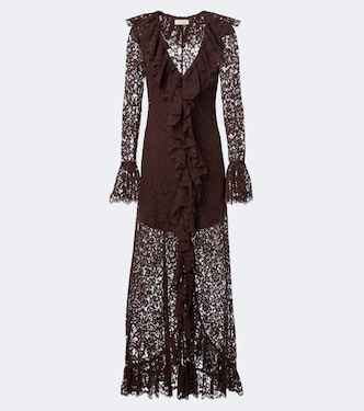Robe longue Clementina en dentelle | De La Vali
