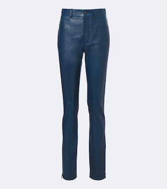 Leather slim pants | Chloé