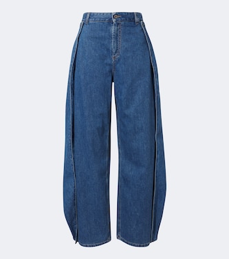 Ruffled wide-leg jeans | Loewe