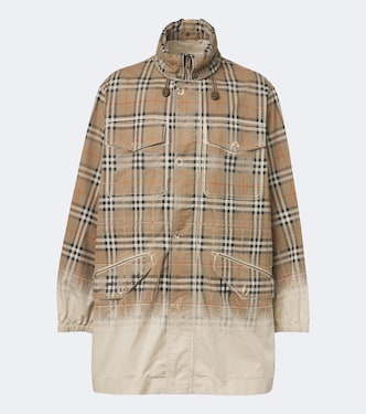 Burberry Check cotton gabardine parka | Burberry