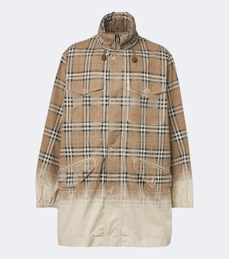 Burberry Check cotton gabardine parka | Burberry