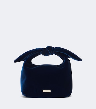 Henkeltasche Bow Tie Mini aus Samt | Aquazzura