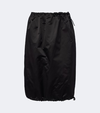 Silk satin midi skirt | Prada
