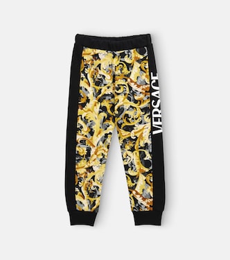 Pantalon de survêtement imprimé en coton | Versace Kids