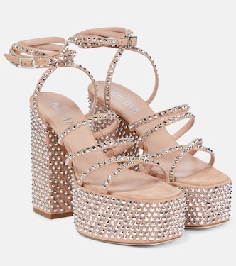 Holly Evita suede platform sandals | Paris Texas