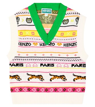 Cotton-blend vest | Kenzo Kids