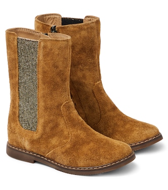 City Mid Jod suede boots | Pom d'Api