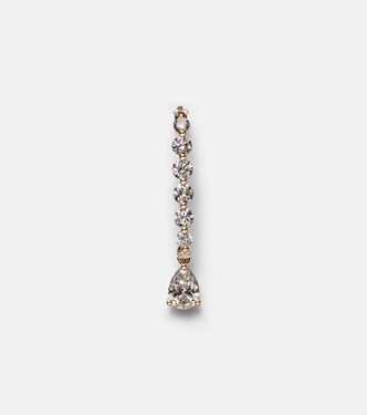 18kt gold single earring with diamonds | Anita Ko