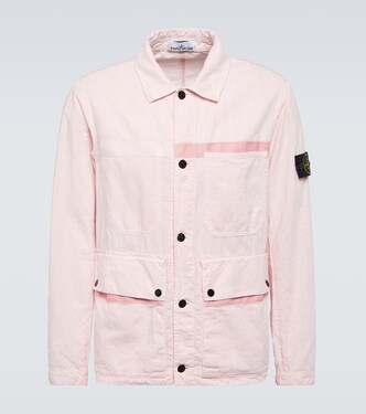 Compass linen-blend jacket | Stone Island