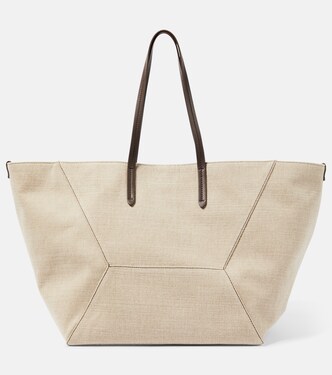 Tote Large de lona | Brunello Cucinelli