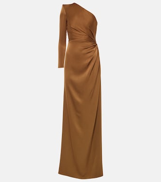 One-shoulder satin gown | Alex Perry