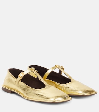 Ballerines Square T-Strap en cuir | The Row