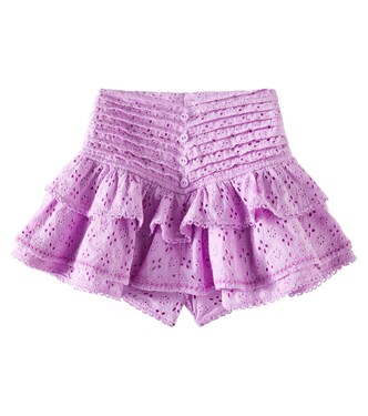 Alizee broderie anglaise cotton skirt | Poupette St Barth Kids