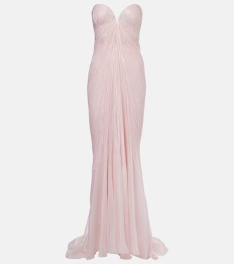 Robe longue Meilien en soie mélangée | Maria Lucia Hohan