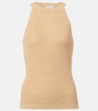 Lolly linen and silk-blend top | Max Mara