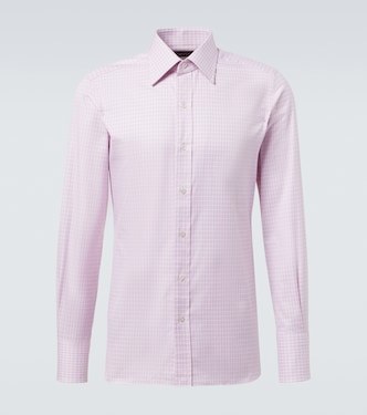 Checked cotton poplin shirt | Tom Ford