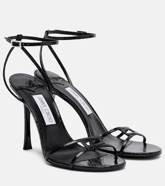 Leo 100 leather sandals | Jimmy Choo