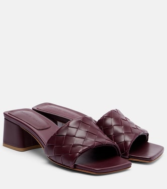 Parco 45 Intrecciato leather mules | Bottega Veneta
