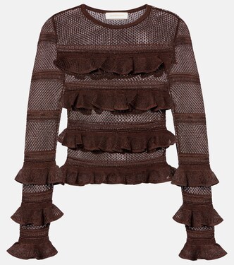 Hypnotic ruffled top | Zimmermann