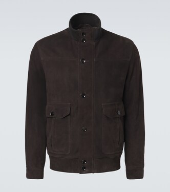Suede bomber jacket | Brioni