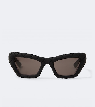 Eckige Sonnenbrille Intrecciato | Bottega Veneta