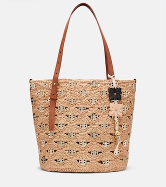Verzierte Tote Small aus Raffiabast | Rabanne