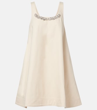 Embellished cotton minidress | Simone Rocha