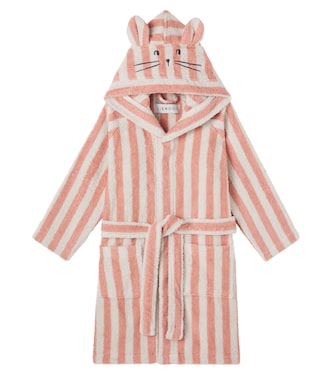 Striped cotton terry bathrobe | Liewood